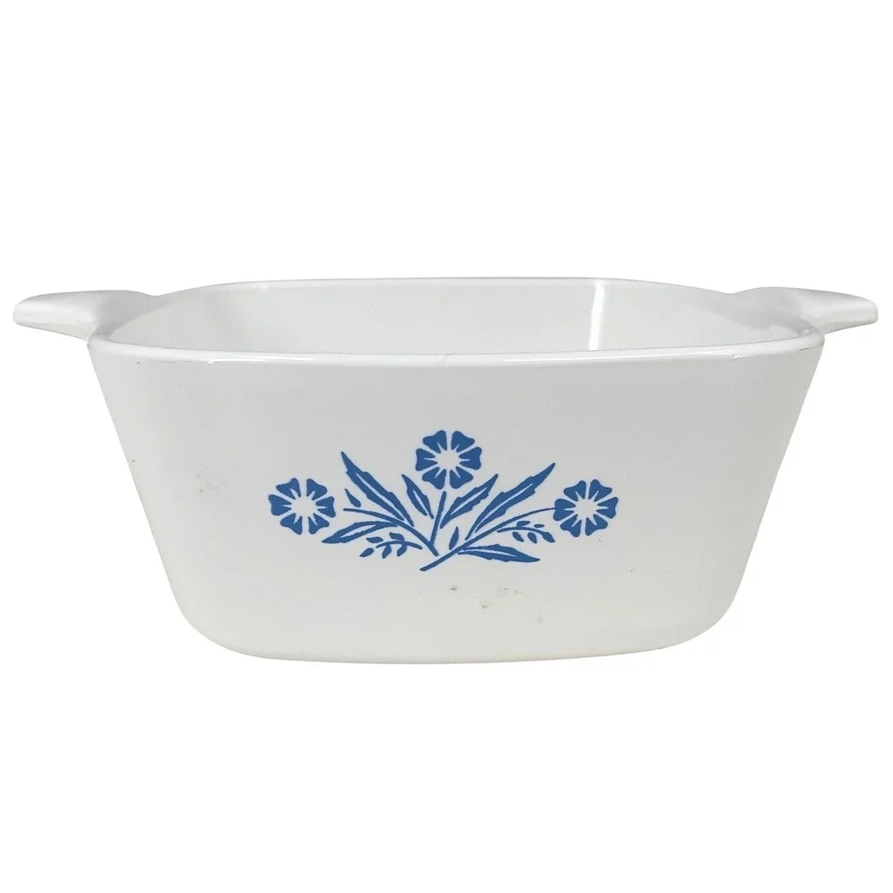 Corning Ware Blue Cornflower P-43-B Casserole Dish 24oz Vintage